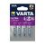 Elem, AAA mikro, 4 db, lítium, VARTA "Ultra Lithium" 122886085