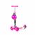 Chipolino Kiddy Evo Pink 3 kerekű roller katicabogár kosárral