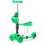 Chipolino Kiddy Evo Lime 3 kerekű roller katicabogár kosárral