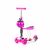 Chipolino Kiddy Evo Pink 3 kerekű roller üléssel