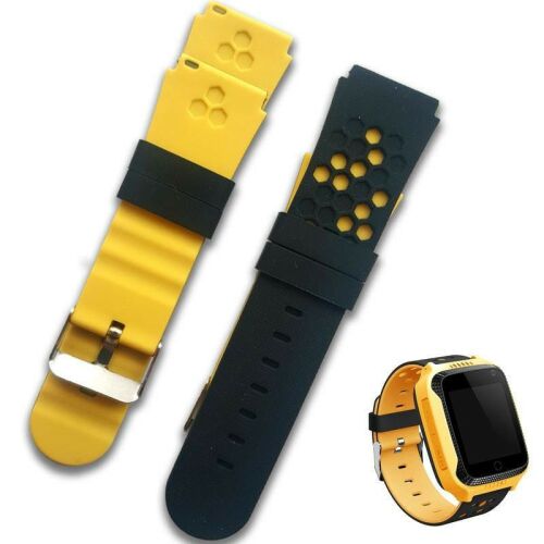 KidSafe Junior sárga okosóra szíj. Cserélhető óraszíj gyerek okosórához.