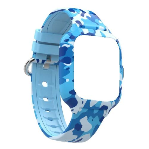 KidSafe Commando 4G kék terepmintás okosóra szíj