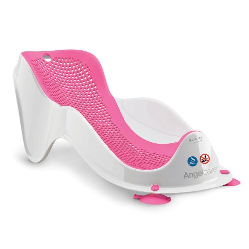 Angelcare Mini ružová podložka do vane pre novorodencov