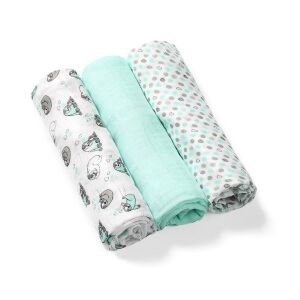 BabyOno textilpelenka színes 3db bambusz halványzöld 397/04 122934577 - Textil pelenka