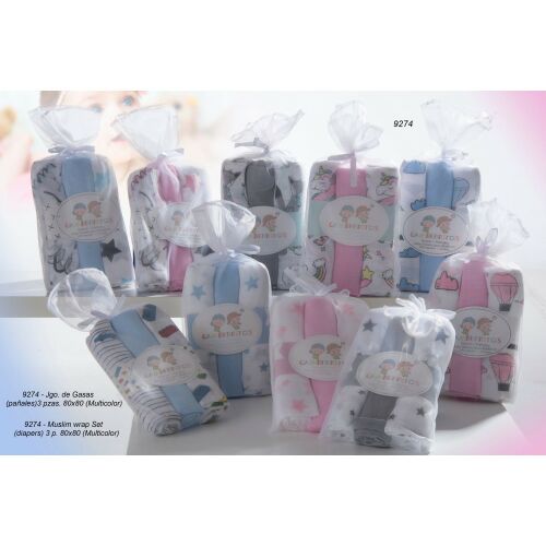 Gamberritos textilpelenka színes 80x80cm 3db 9274 több színben 122935112