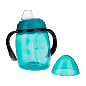 Akuku ivópohár szilikonos csõrös döntött 9 hó 280 ml türkiz 122936102 - Akuku