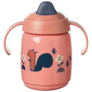 Tommee Tippee Superstar Training Sippee itatópohár 300ml, rózsaszín mókus mintával, csomagolás nélkül - Tommee Tippee