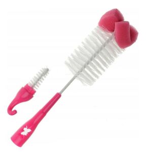 Akuku üveg és cumimosó kefe szivacsos pink 122938746 - Akuku