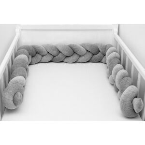 Scamp szürke fonott rácsvédő kiságyba szerelve - Scamp