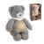 Nattou night light musical plush Sleepy bear grey 122942613