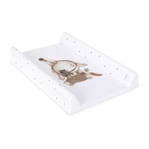 Angled view of Ceba Baby Ultra Light changing pad with bunny clown, lightweight and portable - Diapering