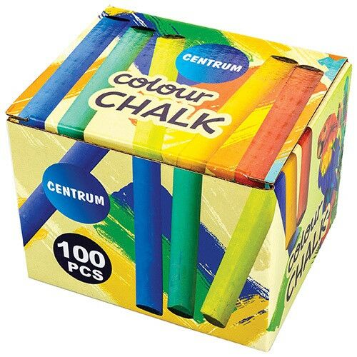 Set 100 crete colorate pentru tabla, Panta Plast, Multicolor