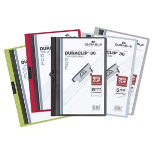 Clip-mappa Durable Duraclip A/4 30 lapig szürke 122953658 - Durable