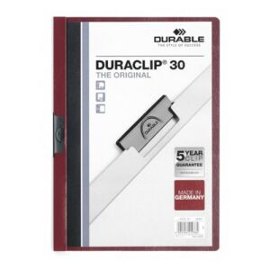 Clip-mappa Durable Duraclip A/4 60 lapig padlizsán 122953670 - Durable