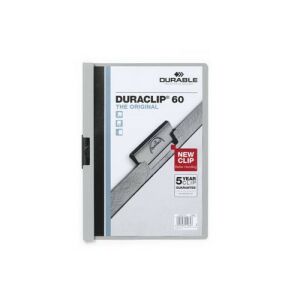 Durable Duraclip 60 A4 szürke irattartó mappa prezentációkhoz - Durable