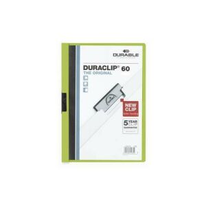 Durable Duraclip A4 Zöld Gyorsfűző Mappa - 60 Lapos - Durable