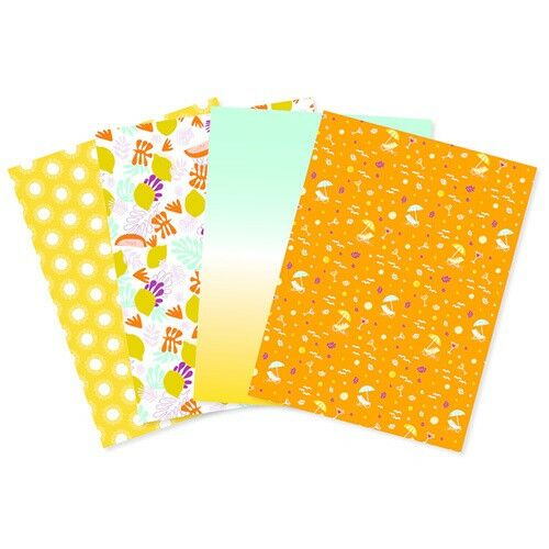 Clairefontaine Décopatch papír szett 4 trópusi mintával