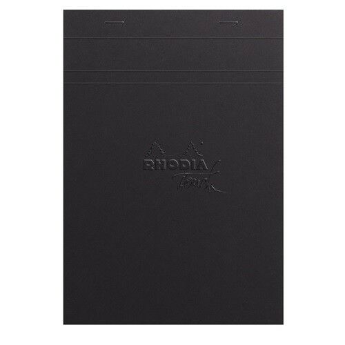 Művészeti rajztömb Clairefontaine Rhodia Touch A/5 50 lap 120g tűzött fekete sima 122959774