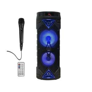 Super Bass 6203 Difuzor Bluetooth portabil cu microfon karaoke, Negru - Nonbrand Difuzoare