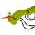 Simba BIG Snake leagăn dublu pentru copii #green 40019309}