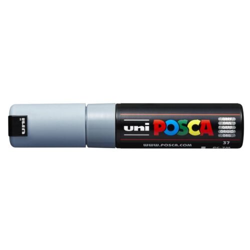 Uni Posca PC-7M szürke festékmarker rajzoláshoz és dekoráláshoz - Dekormarker