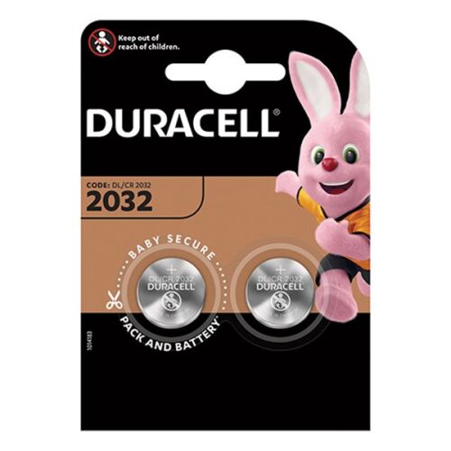 Duracell DL2032 3V lítium gombelem 2 darabos csomag, gyermekbiztos csomagolás - Duracell