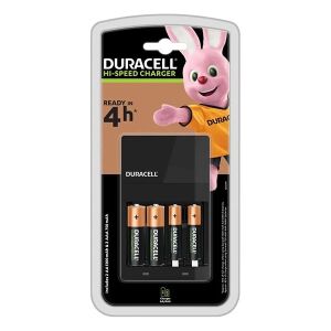 Duracell Hi-Speed CEF14 akkumulátortöltő 2 db AA 1300mAh és 2 db AAA 750mAh akkumulátorral - Duracell