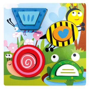 Bino 83417 Fa formakereső, és illsztő puzzle A vízparton +3 éves kortól 122984699 - Baba puzzle