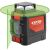 Extol Premium Grüner Laser Wasserwaage 1D1V projiziert horizontale und vertikale Linien