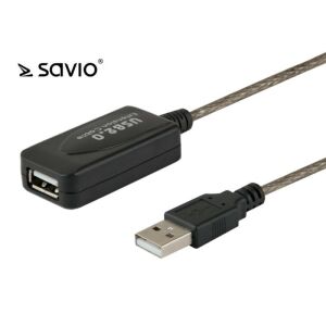 SAVIO CL-76 USB 2.0 Aktywny przedłużacz 5m - Kabel USB