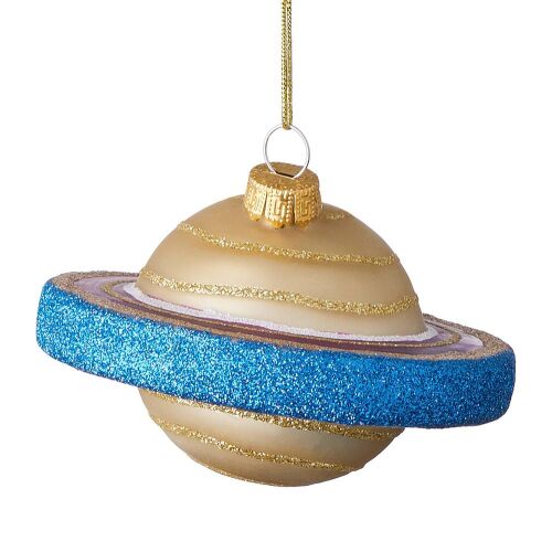 HANG ON üveg karácsonyfadísz, bolygó Ø9 cm 113585432