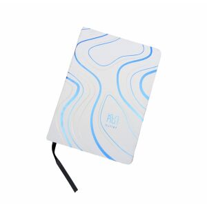 Kunnui Arctic Mountain Bullet Journal, A5 méretű pontozott füzet kék hullám mintával - Irodai papíráru