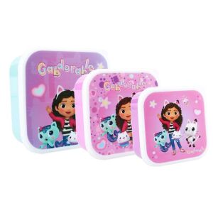 Netflix Gabby's Dollhouse set od 3 kutije za sendviče i grickalice - Hranjenje