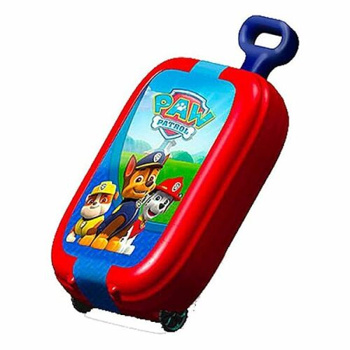 Mancs Őrjárat gurulós bőrönd gyerekeknek, piros, karakter grafikával