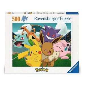 Ravensburger Pokemon 500 darabos puzzle Pikachuval, Eeveevel és más népszerű karakterekkel - Ravensburger