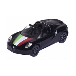 Majorette Alfa Romeo 4C Spider fekete fém autómodell - Majorette