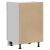 Hátulnézet a vidaXL Lucca konyhai alsószekrényről, a szerkezetet mutatva