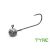 Delphin Tyre Jigfej 30g 4/0 grub tartóval ferde nézet