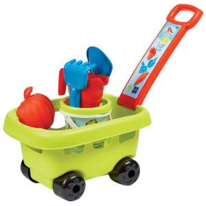 Ecoiffier Kiskocsi kerti és homokozó eszközökkel #zöld-narancs 40027054 Kültéri játék