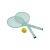 Ecoiffier Plastic Toy Tennis Racket Set with Foam Ball - Multi Colours 40036339