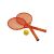 Ecoiffier Plastic Toy Tennis Racket Set with Foam Ball - Multi Colours 40036339