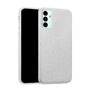 Husă telefon Samsung Galaxy A56 5G, argintie cu sclipici - Huse telefon