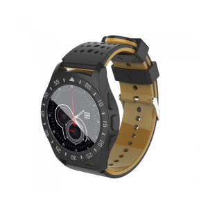 Astrum SW300 Smartwatch mit schwarzem Gehäuse und braunem Armband - Astrum