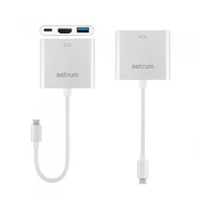 Astrum DA620 USB-C 3.1 - HDMI + USB-C + USB 3in1 adapter fehér 113604590 - Astrum