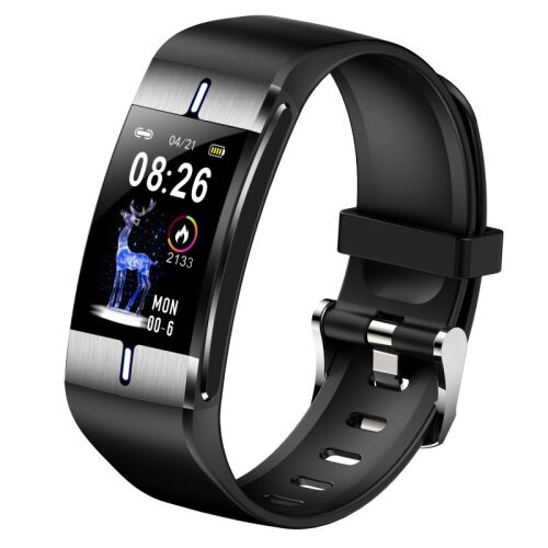 Maxcom Fit FW34 silbernes Smart Armband mit Herzfrequenz- und Blutdruckmesser