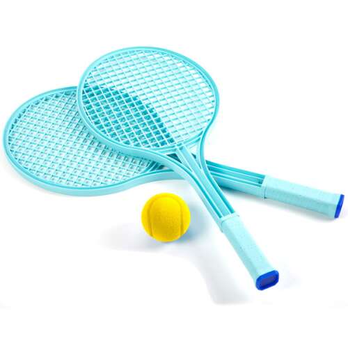 Ecoiffier Plastic Toy Tennis Racket Set with Foam Ball - Multi Colours