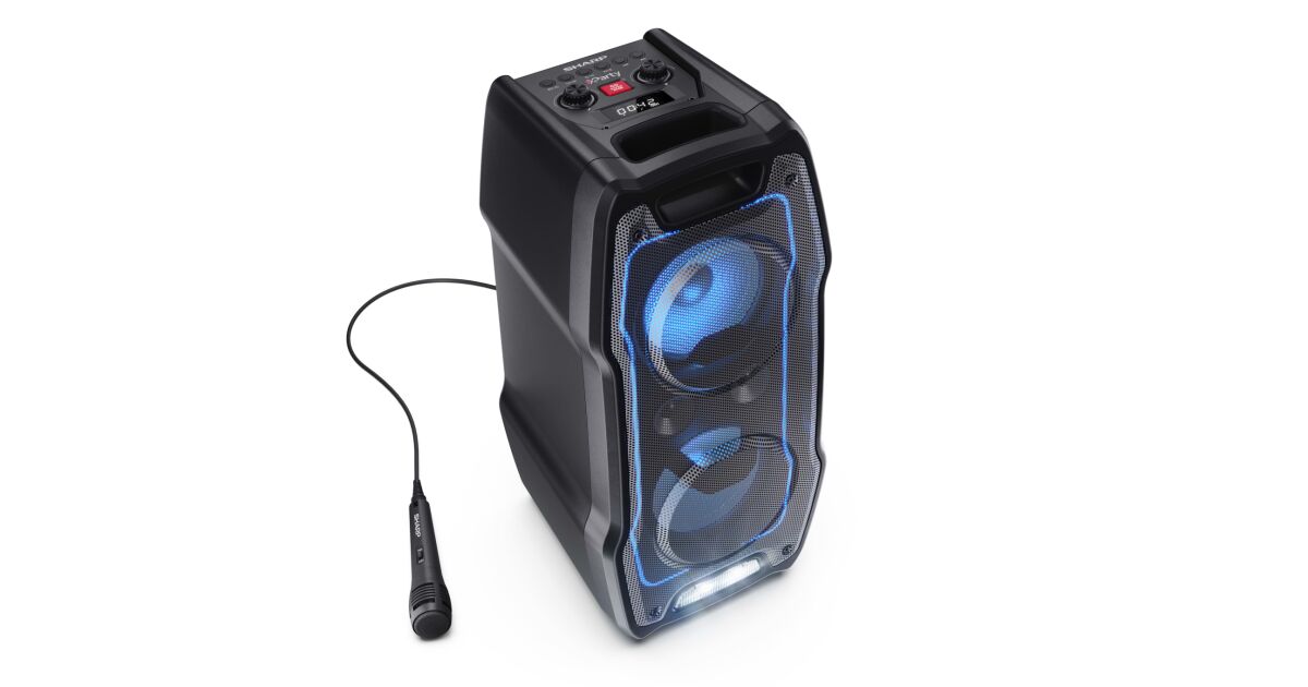 SHARP PS-931 párty reproduktor s mikrofónom, čierny 113617651