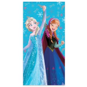 Disney Jégvarázs Cheerfulness strand törölköző 60x120cm Elzával és Annával - Homyl