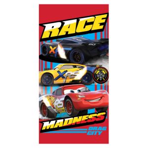 Prosop de plajă Disney Cars Race, prosop de baie Fulger McQueen, 70x137 cm, 70x137 cm - Prosoape de baie, prosoape și prosop de uscare