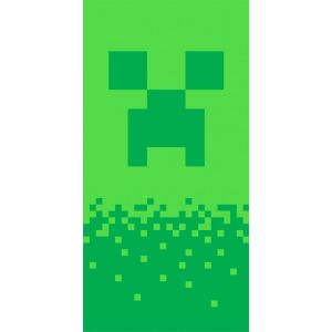 Prosop de plajă Minecraft Creeper, verde, 70x140cm - Minecraft